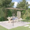 Tidyard Cenador Jardin cenador Camping Pérgola con Techo Retráctil Acero y Tela Beige 3x3 m 180 g/m²,Cenador para Patio Terraza Exterior