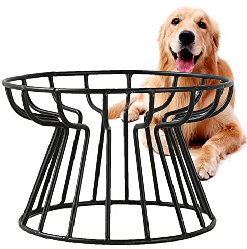 Anloximt Cuencos elevados para Gatos - Cuenco cerámica para Gatos Apto para Bigotes | Cuenco para Gatos con Soporte Metal, Plato Elevado para Gatitos, estación alimentación Agua