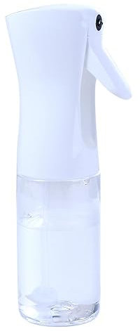 Oil Sprayer for Cooking, 200ml Plastic Oil Spray Bottle Transparent Oil Sprayer Refillable Oil Spray Bottle for Air Fryer, Salad, Baking, Grilling(White)