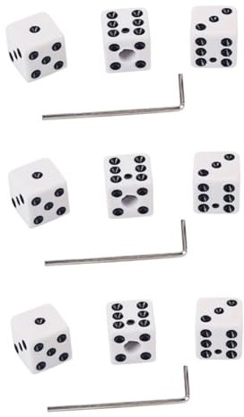 ibasenice 3 Stück Kunststoff-gitarrenknöpfe in Würfelform Für Gitarren-stimmwirbel Einfach Zu Installieren Und Zu Verwenden