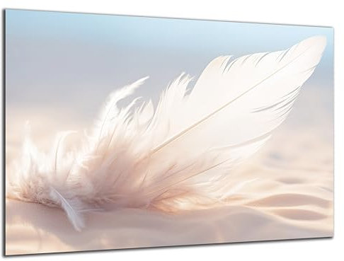 Munera Design - Bild 40x60 - Boho-Stil Feder - Wand-Bilder Wohnzimmer