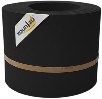 zaun|zu® Premium 10x Einzelstreifen | Sichtschutzstreifen PP für Doppelstabmatten UV-beständiger Sichtschutz | Zaunblende | Made in Germany | leichte Montage Schwarz,10x 2,55m