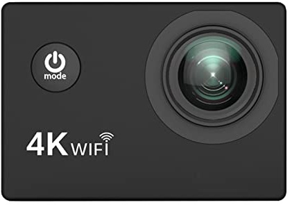 Action Camera Action Camera Full HD 4K 30fps WiFi 2.0 Screen Waterproof Underwater Camera Sports DV Cam Vlogging Camera (Bundle : Option 7 Color : Black) (Black Option 4)