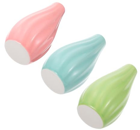 PRETYZOOM 3 Piezas jarrón de cerámica Sencillo Home Decor decoração casa jarrones para centros de Mesa macetero de Interior Grande decoración macetas para Plantas Florero de Mesa