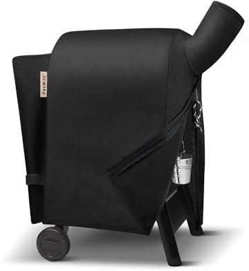 Grillabdeckung für Traeger Pro 22/575 Serie BAC503, [900D Heavy Duty] Holzpellet Smoker Abdeckung für Traeger Pro 575, Lil'Tex Elite, Eastwood, Schwarz