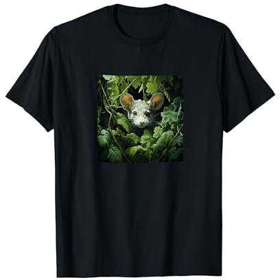 Mouse Leaves Camouflage Graphic T-Shirt