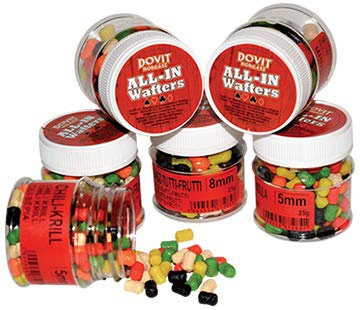Dovit Karpfen Boilie Wafer 8 mm Erdbeere-Honig (Erdbeere-Honig)