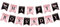 Banner Happy Boss's Day, Partydekoration, Banner Best Boss Ever, Wimpelkette für Büro, Glitzer, Boss-Tag, Dekoration, Girlanden (Schwarz, Rosa)