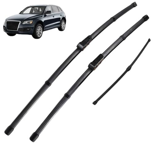 Scheibenwischer-Satz für vorne und hinten, für Audi Q5 2008-2017, 24+20+13 Zoll, saubere Wischerblätter