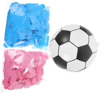 WESIEVYA 1 Set Fußball Partydekorationen Gender Reveal Dekoration Party Szenen Layout Party Ornament Für Gender Reveal Gender Reveal Ornament Gender Reveal Versorgung Gender Revenue