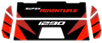 Tank-Türaufkleber aus Harz, 3D, kompatibel mit KTM 1290 Super Adventure S 2023-2024 AST-SAS1290-23-24 (Orange)