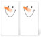 20 einzelne Taschentücher Weihnachten Gesicht vom Schneemann. 2 Packungen mit 10 einzelnen Papiertaschentücher bedruckt als Geschenk.