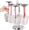 Fulenyi Tisch-Weinglasregal, freistehendes Weinglasregal | Weinglashalter aus Metall mit 6 Haken - Glas-Display-Aufhänger, Glas-Aufbewahrungsregal, elegantes Präsentationsregal, Küchenbar-Dekoration
