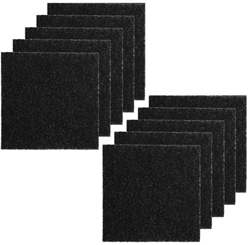 JINJUMEI 10 Stücke Aktivkohlefilter, Kohlefilter Filter für Komposteimer, Biomüll Behälter Filter, Filter Komposthaufen, Abfallbehälter Geruchsfilter für Küchenmüllkomposte, ompost Filter Küche