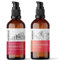 Olio di semi di lampone 100% puro e naturale spremuto a freddo + set di olio detergente rigenerante – 100 ml x 2 | anti-invecchiamento, vitamina A/E, EFA e 5 oli nutrienti | cura naturale del viso per