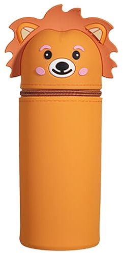 Sunshine Smile Silikon Federmäppchen, Cartoon Federmäppchen mit Reißverschluss, Unisex Stiftemappe, Großer Pouch für Schul- oder Bürobedarf