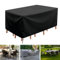 ZDLLDZ Housse Salon de Jardin Exterieur 90x90x90cm Housse de Table Jardin Rectangulaire Imperméable, Bache de Protection Table 420D Oxford Tissu Anti-UV Résistance au Vent Carré