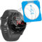 Vanrain Vetro Temperato per Garmin Forerunner 255 46mm, 3 Pezzi Pellicola Protezione Schermo con Telaio di Allineamento Automatico, Durezza 9H HD Definizione Anti Graffio Niente bolle