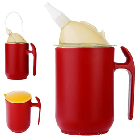Erwachsene Sippy Becher - Behinderungstassen - Gesundheitswesen Älterer Becher | 14oz Spillsicheres Design Mit Griffen Für Parkinson/Schlaganfallpatienten | BPA-freies Krankenhaus- Und Hausgebrauch