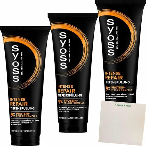 usy Bundle für SYOSS Tiefen-Spülung Repair 3er Pack (3x250ml Tube) + usy Block
