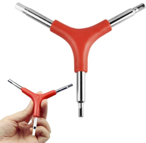 KEQAR Dreibacken Inbusschlüssel Fahrrad/Motorradwerkzeuge (4, 5, 6 mm)