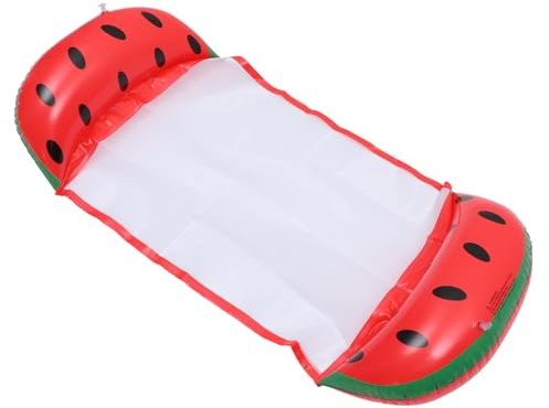UKCOCO Colchón Flotante Inflable Portátil para Piscina Cama Acuática Ligera con Respaldo Diseño Ecológico Forma de Fruta para Adultos para Fiestas y Ocio el Agua