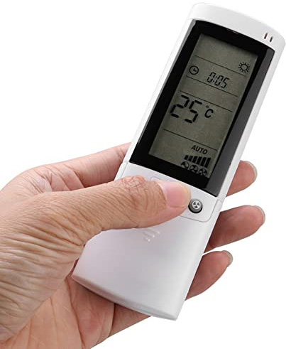 OEBUAFI Klimaanlagen-Fernbedienung, ABS-Material, einfach zu bedienen, kompatibel mit Airwell und Gree-Modellen, angetrieben durch 2 AAA-Batterien, ideal für den Heim- und Hotelgebrauch