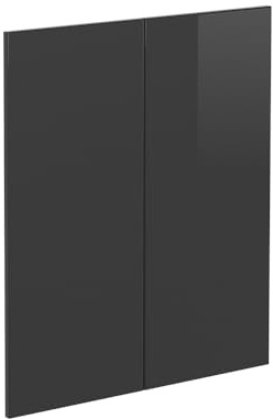 Vicco Küchenfront R-Line, Anthrazit Hochglanz, 59.2 x 71.3 cm | Möbelfront für den Unterschrank, passend für R-Line Küchenschränke zur einfachen Montage