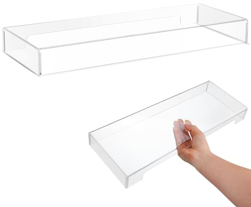 Lurrose Transparente Tastatur Schutzhülle aus Acryl Staubdichte Tastaturabdeckung für Haushalt Schützt vor Wasserspritzern und Kaffeeflecken