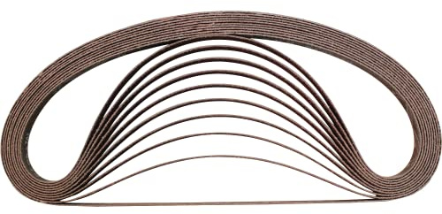 Makita A-34475 3/8-Inch x 21-Inch Abrasive Sanding Belt 100 Grit - 10 Pack