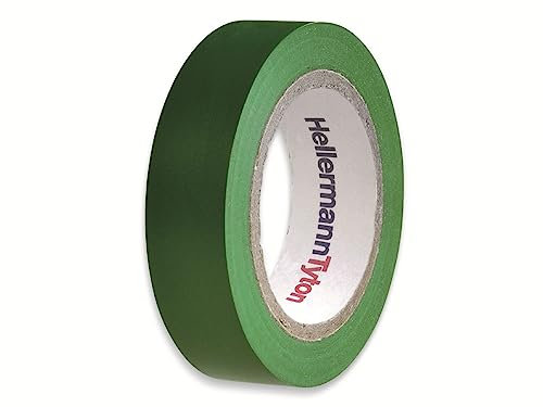 HELLERMANN TYTON HTAPE-FLEX15-15x10 Interior y exterior 10m PVC Verde cinta adhesiva
