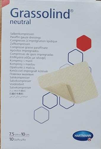 Grassolind Salbenkompressen 7,5x10 cm Steril**G
