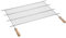 Sauvic 02758 Grille de Barbecue Inoxydable avec Manches Bois 80 x 40 cm Acier