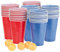 infactory Bierpong: Trinkspiel-Set Bier Pong mit 60 Bechern (je 450 ml) und 5 Bällen (Bierpong Becher, Beer Pong Becher, Gläser)