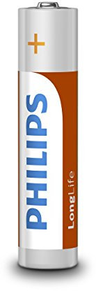 12-Pack - AAA R3 Philips LongLife Zinc Alkaline - 1x Blister