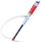 ONCCI - Pompa elettrica per benzina, sifone, pompa a batteria, pompa per tanica, pompa di travaso di olio diesel, acqua (rosso)