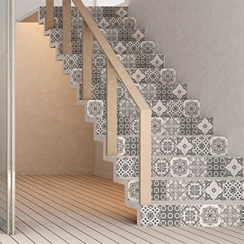 Ambiance Sticker col-stairs-ROS-A938_15x105cm_2band Aufkleber Treppe Fliesen, Vinyl Acryl, Marrakesch, de, 2