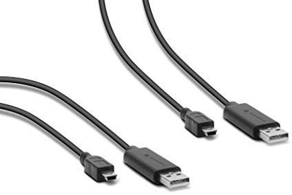 Speedlink STREAM Play & Charge Cable Set - 2 Ladekabel für den Playstation 3 Controller - Gaming/Konsole/PS3 - schwarz