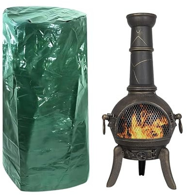 ADEPTNA Heavy Duty Waterproof Garden Chimney Chiminea Cover – Protect your Garden Patio Heater all Year Round from Showers and Adverse Weather