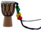 Afrikanische Trommel Halskette Holz Instrumentenhalsketten Djembe Trommel für Dekoration und Geschenke (Zufälliger Stil)