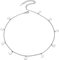 Collier Ras de Cou Femme Argent 925 - Chaîne Courte Réglable 33+5 cm - Bijoux Choker Tour de Cou pour Petite Fille - Collier Ras du Cou avec Charm Lune & Étoile - Cadeau Femmes et Filles
