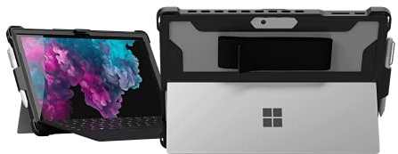 MAXCases Extreme Shell for Microsoft Surface Pro 5, 6, & 7 Rugged Protective Case - Protective Stand, Stylus Pen Holder, Laptop Case (Black)