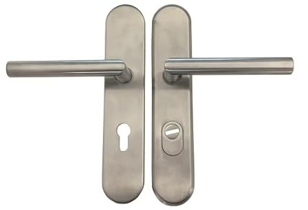 Paire de Poignées Blindées de Sécurité KLOSE Besser . 2 Béquilles ANGLE VIF - Inox 304.
