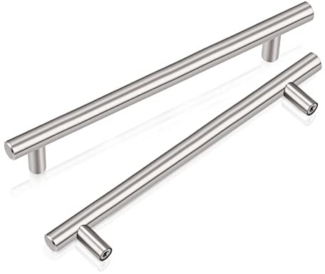 PinLin 30 Pack Cabinet Handles Kitchen Door Handles 128mm Hole Centre Brushed Nicke Cupboard Door Handles Stainless Steel