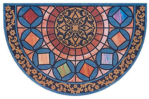 Hanse Home Bedruckte Fußmatte beflockt 3D Optik mit rutschfestem PVC Boden Schmutzfangmatte Türmatte Schmutzfänger Eingangsteppich In- und Outdoor Verschiedene Motive, 45x70 cm, Karo