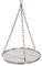 Grillrost 50 cm mit Kette Edelstahl für Schwenkgrill 3 Bein Grill Rost 10 mm Stababstand BBQ