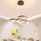 HYQJUNE LED Pendelleuchte 40W Esstisch Kronleuchter Höhenverstellbar Hängeleuchte Wohnzimmerlampe Dimmbar Mit Fernbedienung Moderne Aluminium Ringe Pendellampe Cafe Restaurant Deckenleuchte (4 Ringe)
