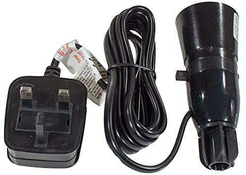 BC | B22 | Bayonet Cap Switched Lampholder Bottle Adaptor with Lead and UK Plugtop (White)