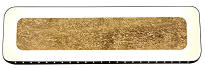 Eco-Light Solaris L - LED Wand- und Deckenleuchte mit Blattgold-Oberfläche 18 Watt Lichtleistung, Edel Wohnzimmer, Schlafzimmer am Tisch und Esszimmer