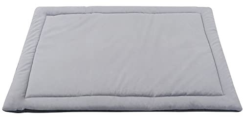 IEUUMLER Hundematte, Hundekissen Weiche und warme Hundebett Rutschfestem Waschbar Haustiermatratze Plüsch Wärmehundematte für Hunde und Katzen FC004 (74 * 53cm, Light Grey)